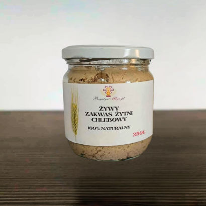Zakwas żytni chlebowy ŻYWY Bogutyn Młyn - 250g ( 40-to letni! ) - SŁOIK