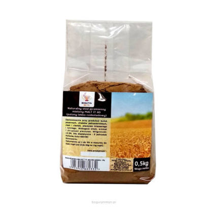 Naturalny słód jęczmienny mielony MALT IT 40 - palony lekko czekoladowy - 0,5 kg