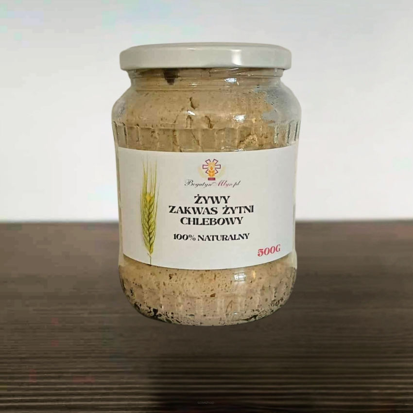 Zakwas żytni chlebowy ŻYWY Bogutyn Młyn - 500g ( 40-to letni! ) - SŁOIK